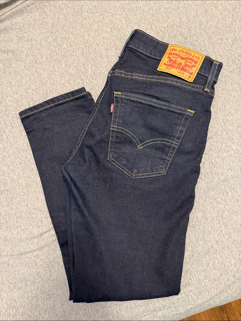 Levi's Men's Dark Indigo Slim Straight Jeans